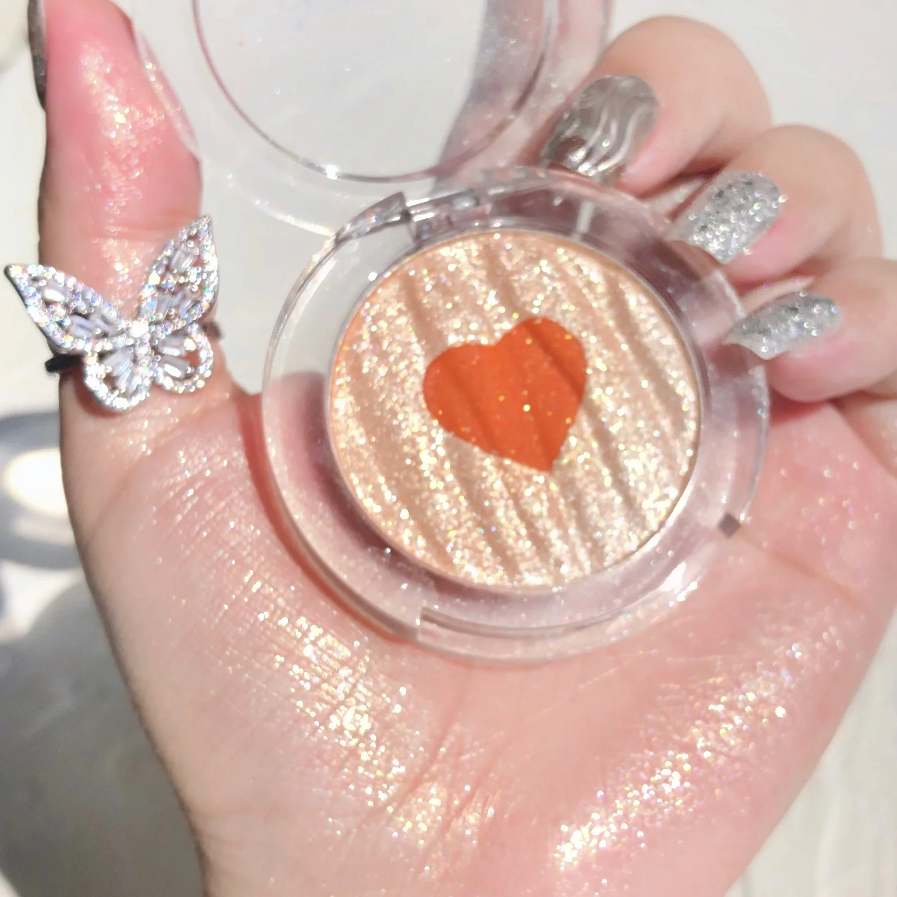 

2020's latest make-up sweet mint two-color high gloss blush disk for beginners
