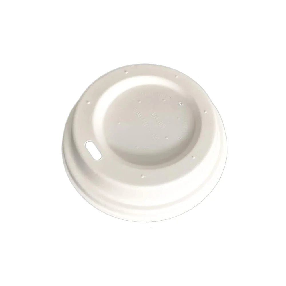 

Professional production of 90ml disposable bagasse pulp coffee lid