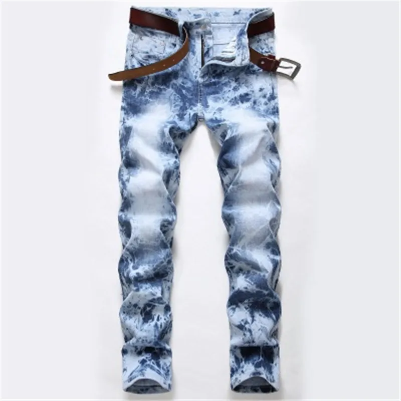 

men's Straight Washing Jeans European American Casual Fashion Middle Waist men's retro Pocket Zipper pants, Customized color