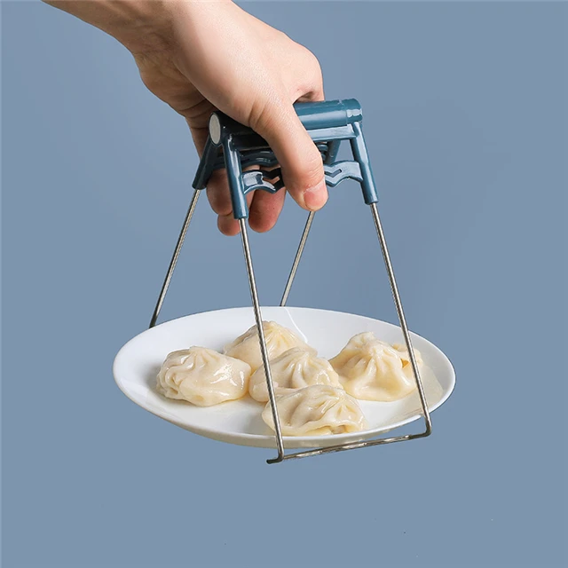 

Household Anti-scalding Bowl Clamp Non-slip Disc Clamp with Silicone Pad Kitchen Accessories, As show