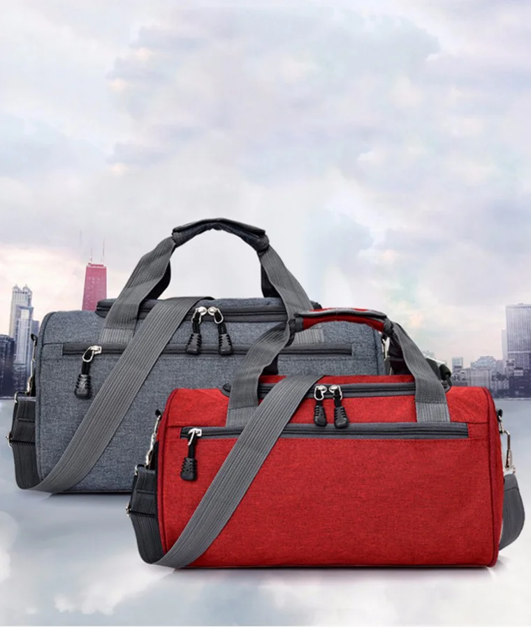 

New Design Sports Gym Bag Custom Large Capacity Ripstop Travel Soft Luggage Travelling Bags