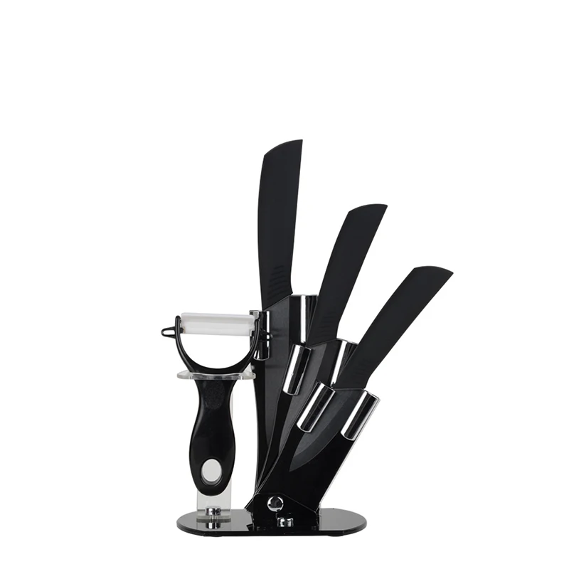 

hot sale black ceramic blade kitchen knife set Zirconia kitchen Ceramic Knife set 3" 4" 5" 6" inch+ Peeler+4 Covers, Black color
