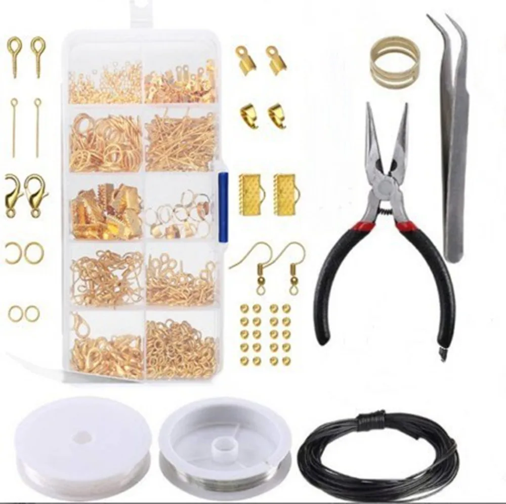 

Jewelry Findings Starter Kit Jewelry Beading Making and Repair Tools Kit