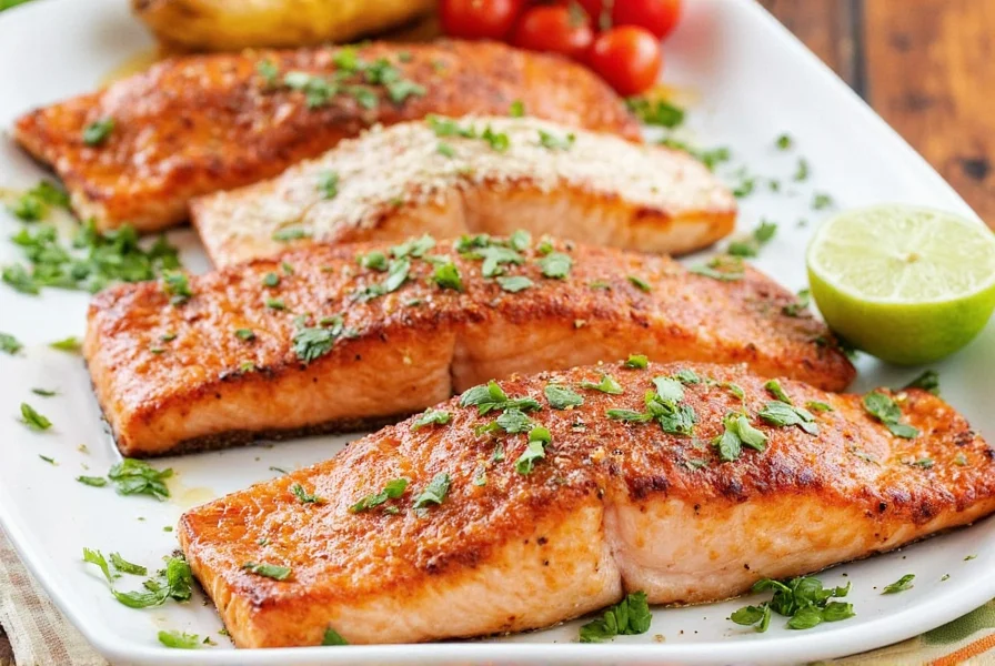 Grilled Salmon with Seasoning