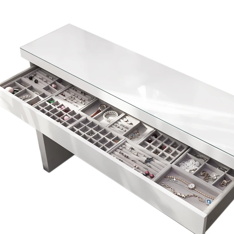 
Tray Showcase Ring Luxury Display Velvet jewelry Storage Box jewelry Organizer 