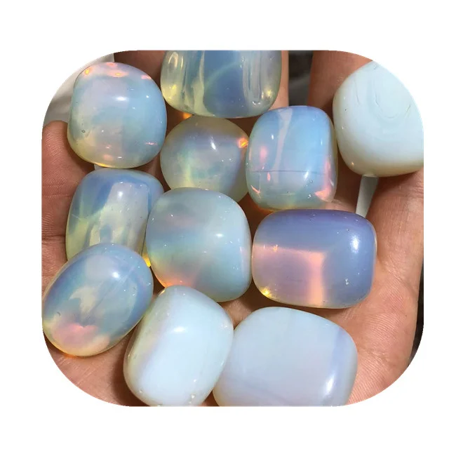 

New arrivals 20-30mm opal minerals gems cristal stones opalite crystal quartz tumbled stones for sale