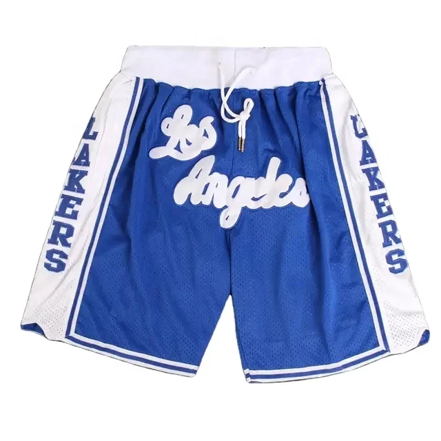 

Wholesale Embroidered Basketball Wear Shorts Mens Retro Sports Shorts Basketball Uniform Men Jersey Shorts With Pockets, Mix color