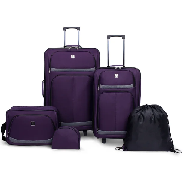 
5 Piece 2-Wheel Luggage Value Set 