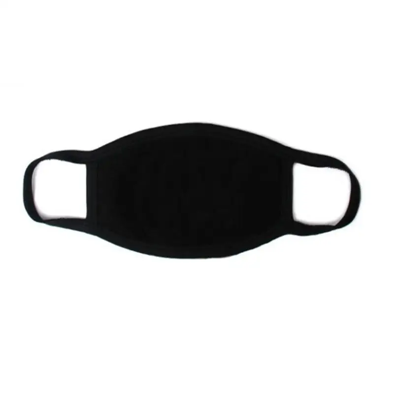 
High Quality Mouth Maskes Cotton Cute Black Dust Maskes Nose Filter Windproof Face Muffle Bacteria Flu Fabric Maskes Fast Ship 