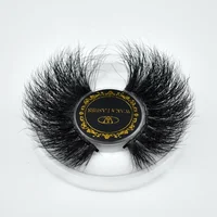 

2019 New Product Private Label 25 mm eye lashes handmade cruelty free 3d siberian mink 25mm eyelashes
