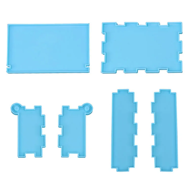 

1831 Domino box silicone mold diy domino storage makeup storage box, Blue