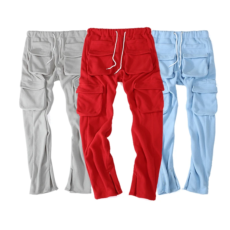 

Streetwear Mens Track Pants Jogging Sweatpants Men's Cargo Pants Pockets Sweat Pants Casual Trousers
