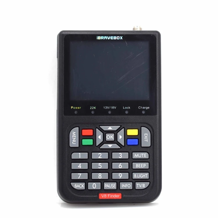 

iBRAVEBOX 3.5 Inch LCD Colour Screen V8 Finder Digital Satellite Signal Finder Meter Support DVB Compliant and Live FTA