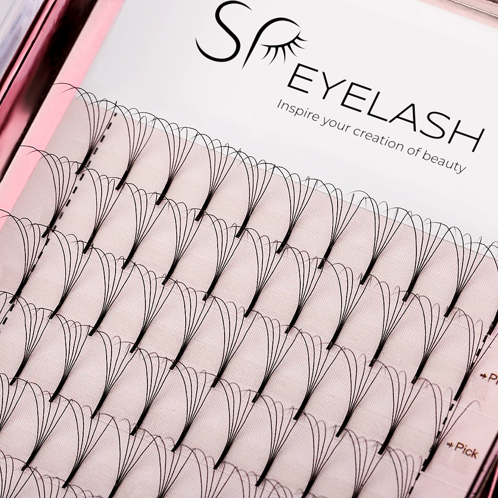 

Russian 3D 4D 5D Long Root Premade Fan Lashes Individual Volume Eyelash Extensions