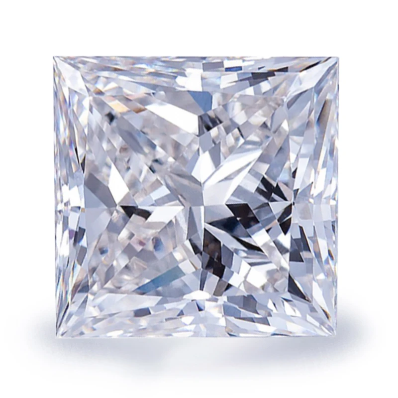 

Messi Jewelry Lab Created Diamond 1ct 2ct 3ct VVS VS Si Square Shape Princess Cut Lab Grown diamond