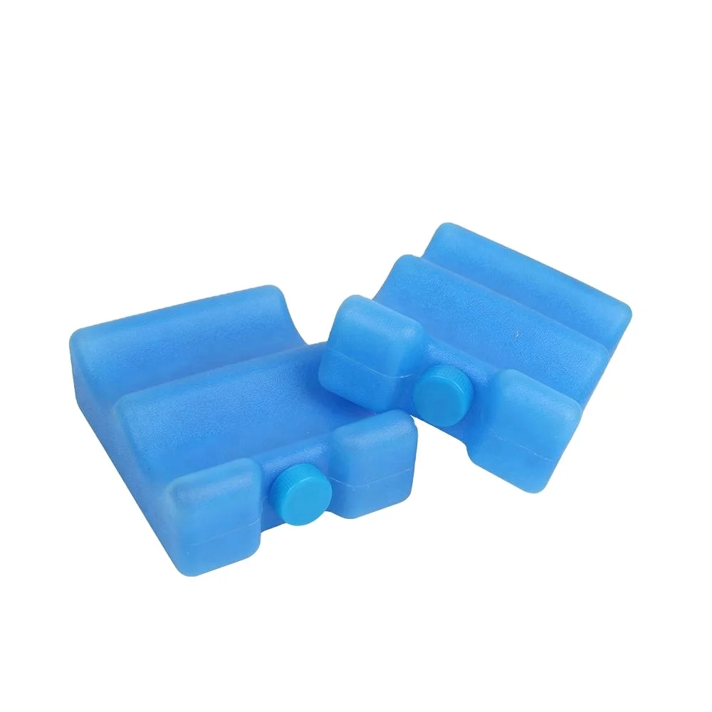 

Cool cooling portable contoured ice brick food grade gel pack for wine cooler bag, Customized