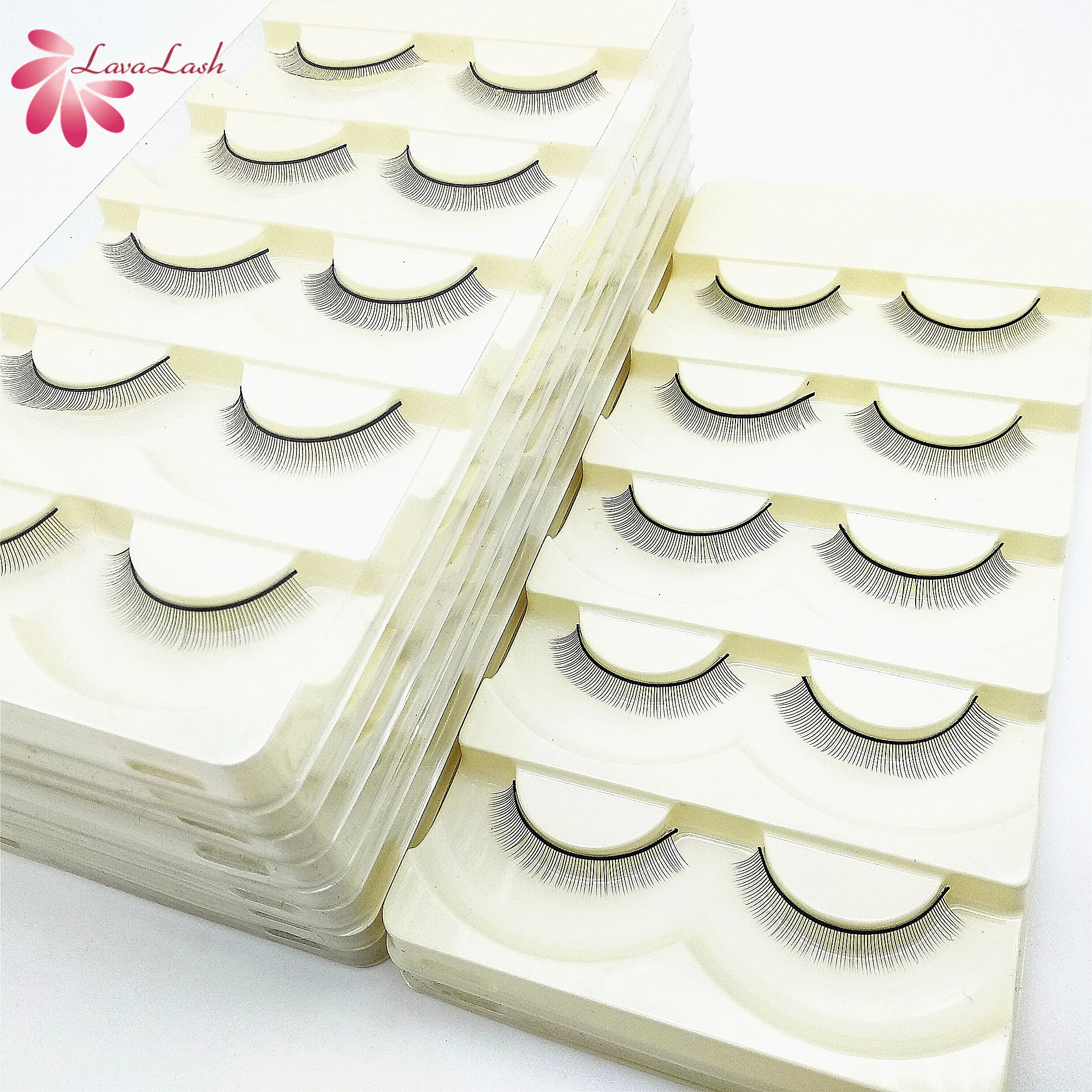 

LavaBeauty Individual false eyelashes practise training eye lashes for eyelash extension practice tools accessories, Black