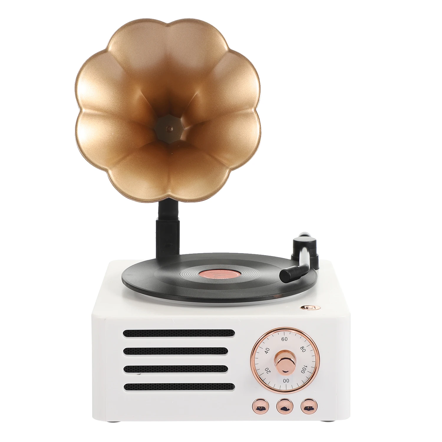 

T15 Hot High-end Retro Vinyl Record Player Wireless Speaker Portable Mini Subwoofer music player Retro Audio Speakers