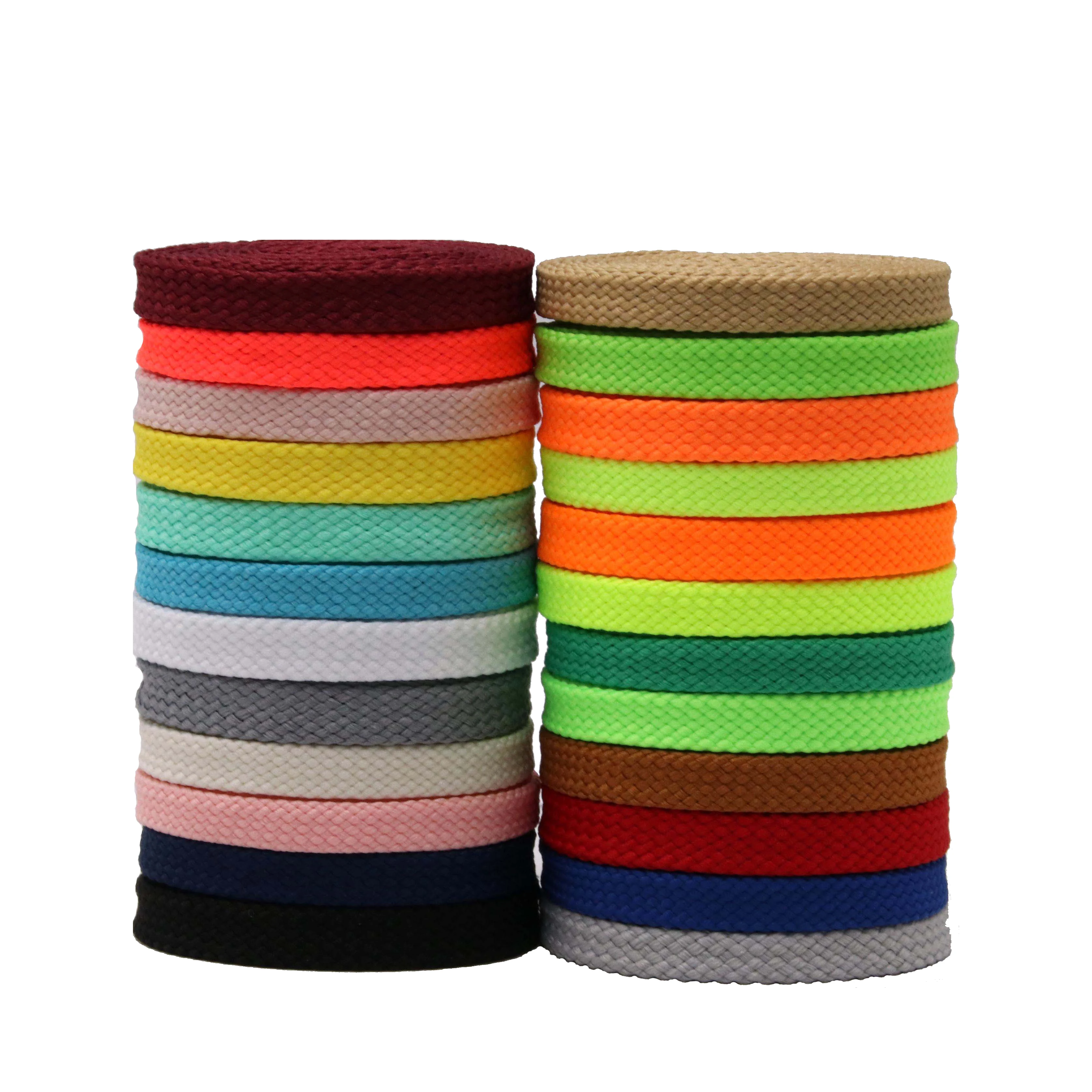 

Weiou Manufacturer Wholesale Factory Flat polyester Shoelaces Hot Sale