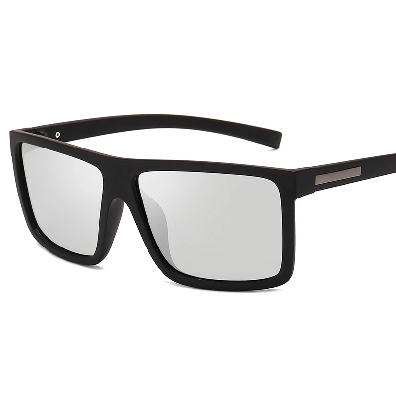 

MOCOO outdoor night vision lens sun glasses square frame discoloration men sunglasses 2019, As you see