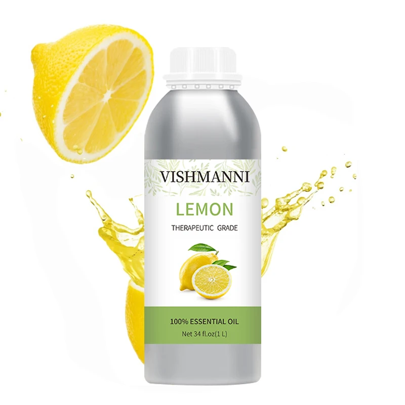 

Cold Pressed Fresh Peel Essential Oil 100% Pure Organic Yellow Liquid Lemon Oil For Skin Whitening