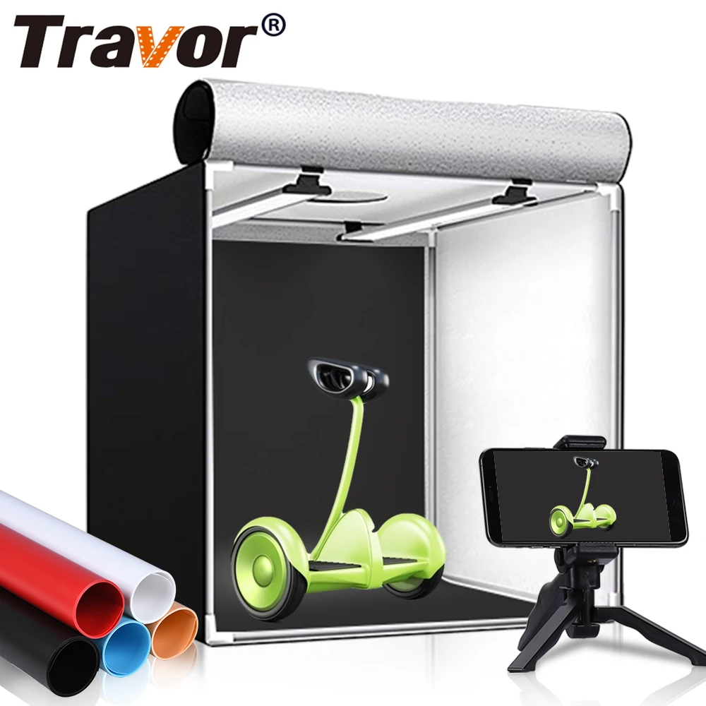 

Travor M80 portable dimmable photography photo studio soft box 80cm lamp cube camera shoot softbox led light tent