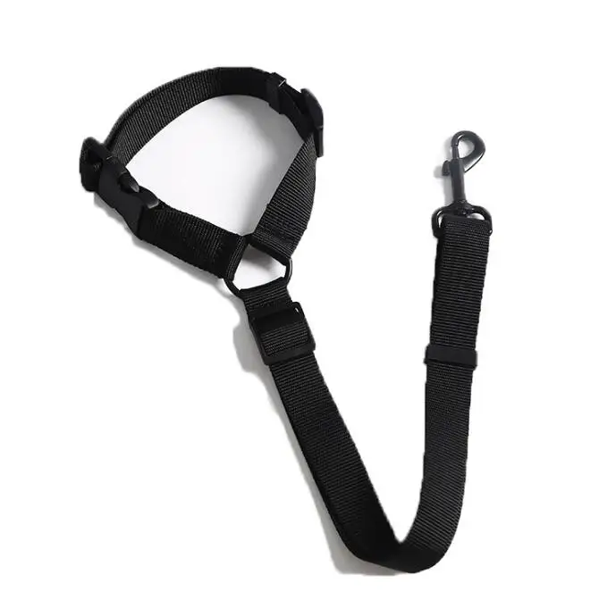 

Hot Selling Dog Collar Leash Cat Safety Seat Belt Strap Car Headrest Nylon Dog Seatbelts Harness