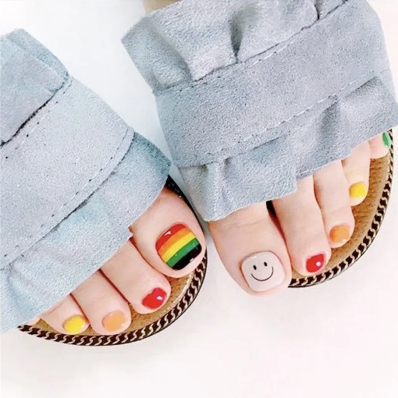

GZ178-217 Safety self adhesive DIY Pedicure Toe nail polish nail sticker & wraps