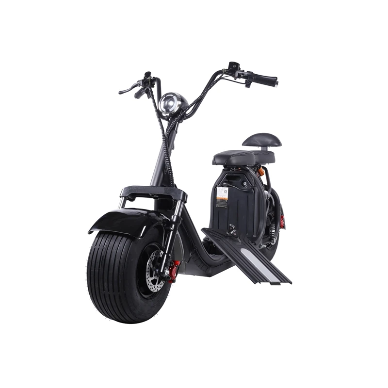 1500W classic cheap 2 seater electric scooter citycoco with two removable lithium battery slot