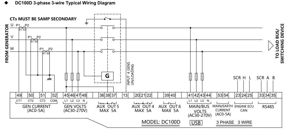 DC100D Load Sharing Controller - Efficient Genset Synchronization