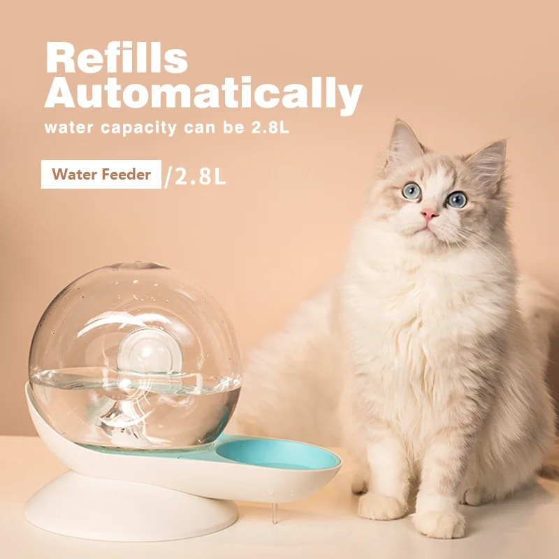 

Wholesale Custom New Design Automatic Cat Water Fountain Feeder Pet Water Dispenser for cats and dogs, Grey/blue/pink