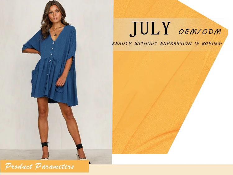 sky blue shift dress