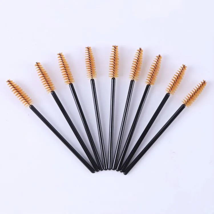 

Hot Sell eyelash brush Eye Lashes Disposable Mascara Wand Eyelash Extension Brush, Sliver, rose gold or others