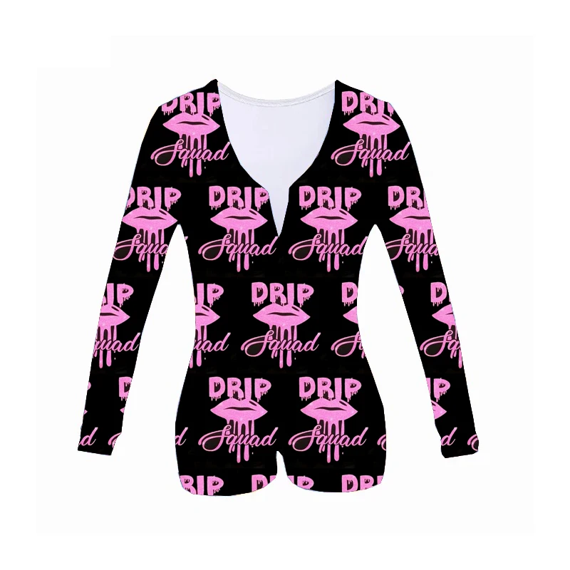 

Mimore Fashion Design long sleeve birthday drip onesie