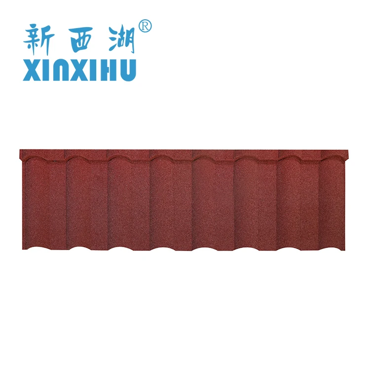 
2020 Hangzhou Roofing Sheet Stone Coated Steel Shingles Roofing Africa 