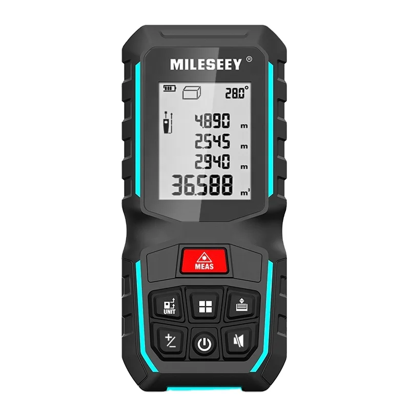 

Mileseey G2 60M Measurement Tool High Precision Removable Pocket Clip Handheld Smart Digital Laser Measure Distance Meter