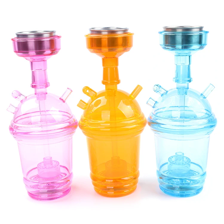 

Wholesale Portable Travel Hookah Car Hookah Cup Shisha Portable Hookah With Led Light, Yellow,blue,pink