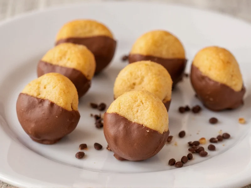 Chocolate-dipped homemade nilla wafers in dessert