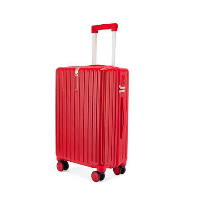 

designer luxury travel suitcase bags PC trolley luggage white suitcase with remote control, Red, black, yellow, white, pink, blue