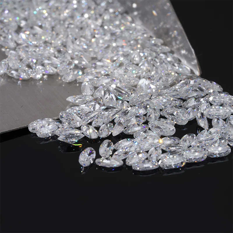 DEF Color VVS Clarity Melee Size Crushed Ice Brilliant Cut Oval Shape Moissanite Jewelry Stones Loose Moissanite Diamond