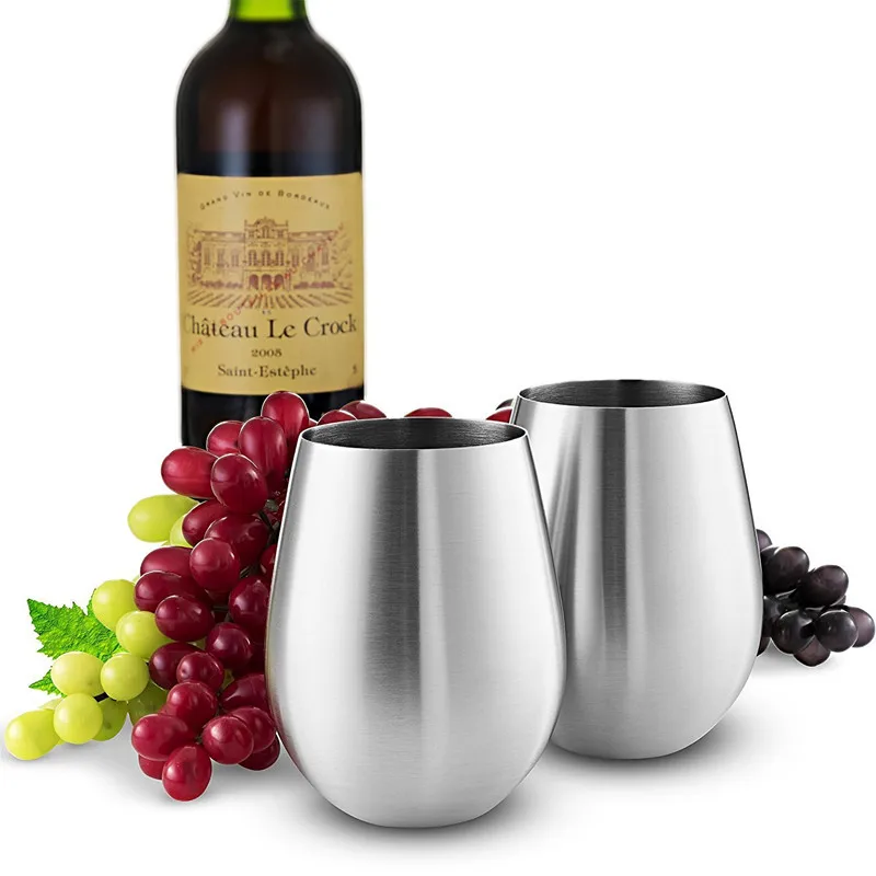 

18oz double wall Stainless Steel portable wine tumbler cups gift in bulk, Customized color acceptable