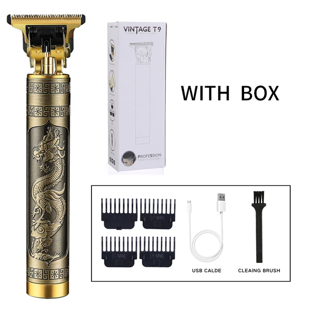 

Hot selling mini Dragon portable cordless hair clipper trimmer barber use professional hair clippers, Gold