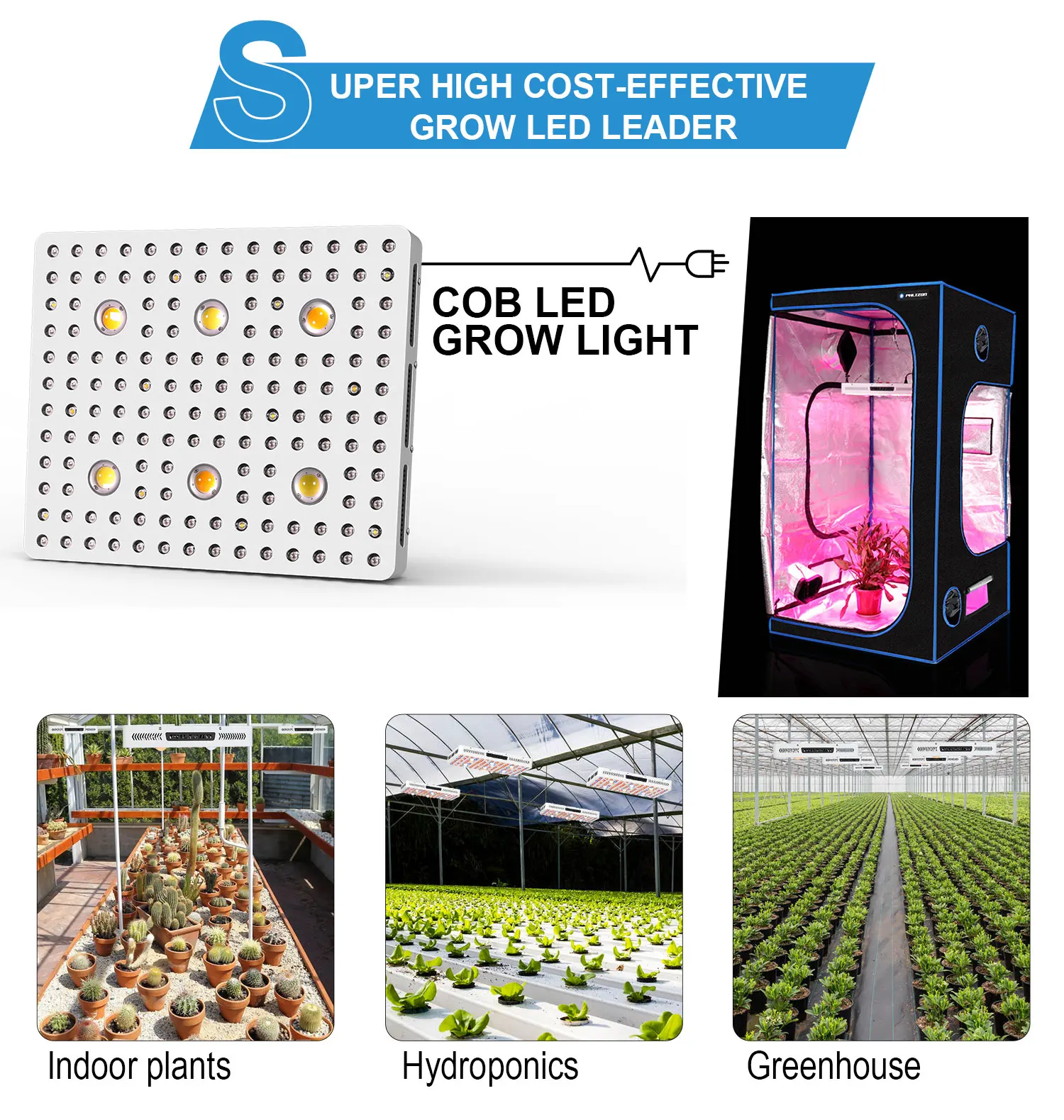 Professional Phlizon Grow Light Cob Led Plant Grow Lights 2000w Grow