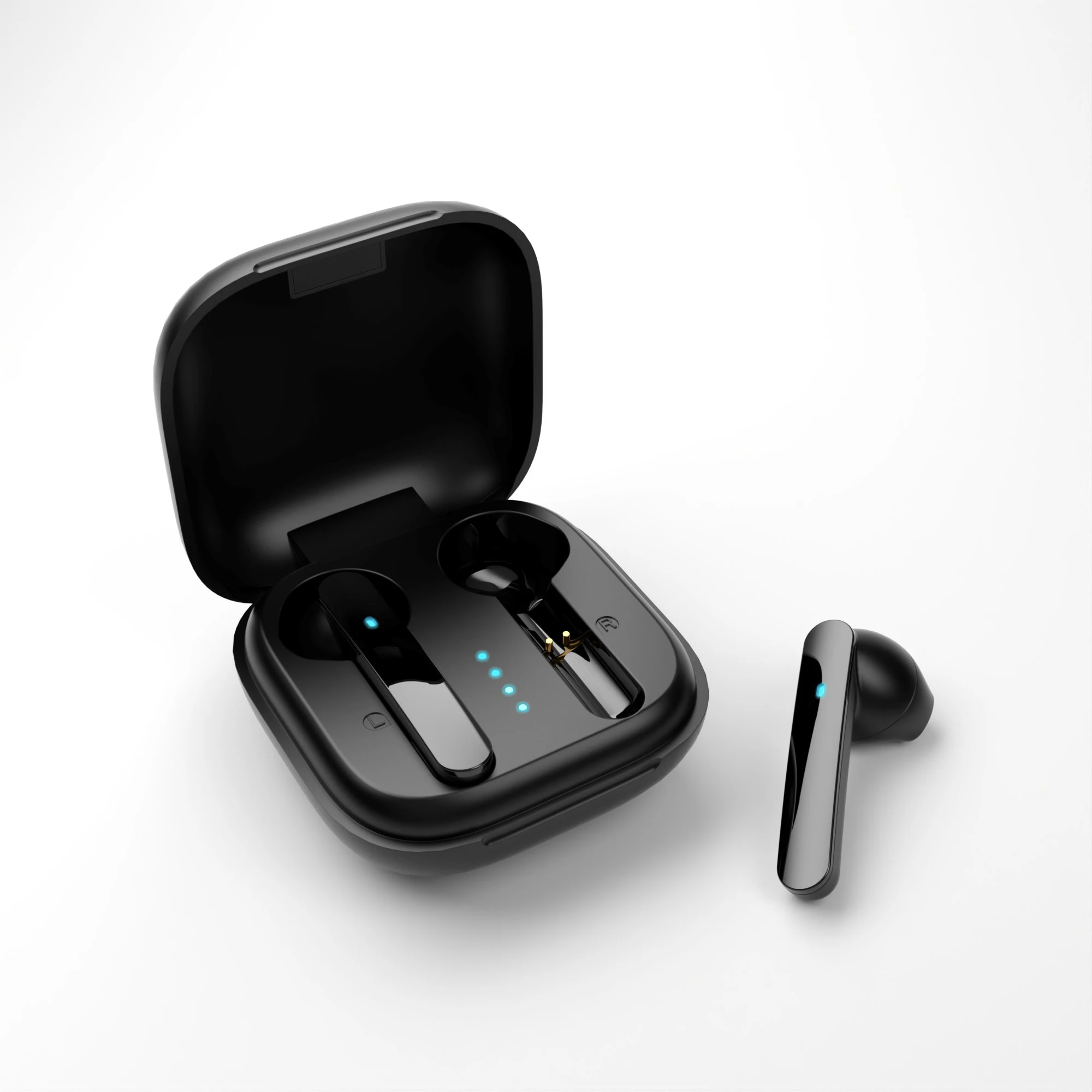 

charging case wireless headphone wireless earbud Bluetooth earphone Sports TWS waterproof, Black, white