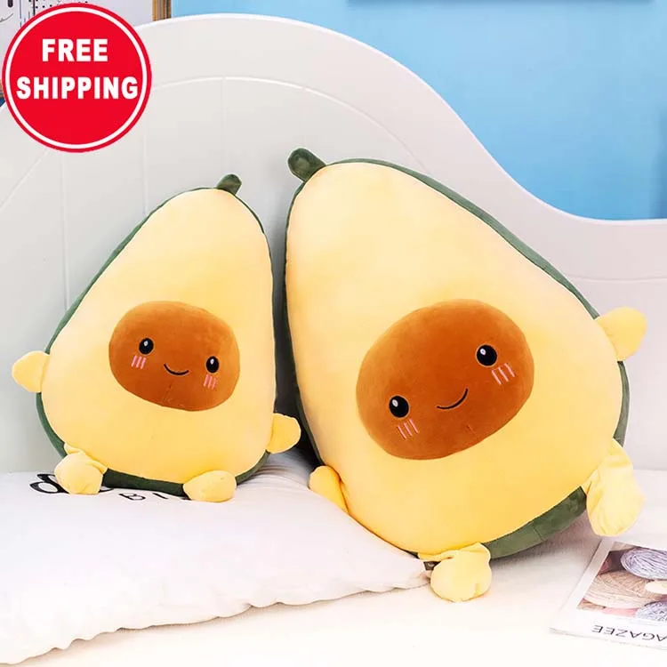 

Avocado Fruits Plush Plant Toys Kawaii Cartoon Cute Stuffed Doll Cushion Boys Girls Anti Stress Cushion Pillow For Kids Children, Blue/black/orange..
