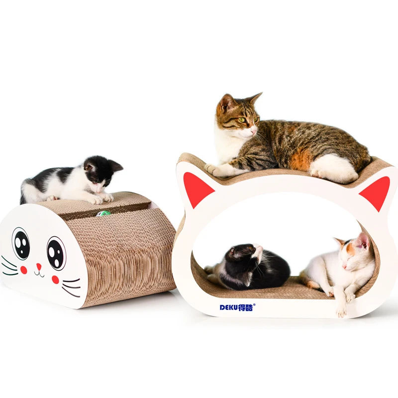 

Cat Head Shape Corrugated Paper Cat Scratch Board Cat Claw Toy