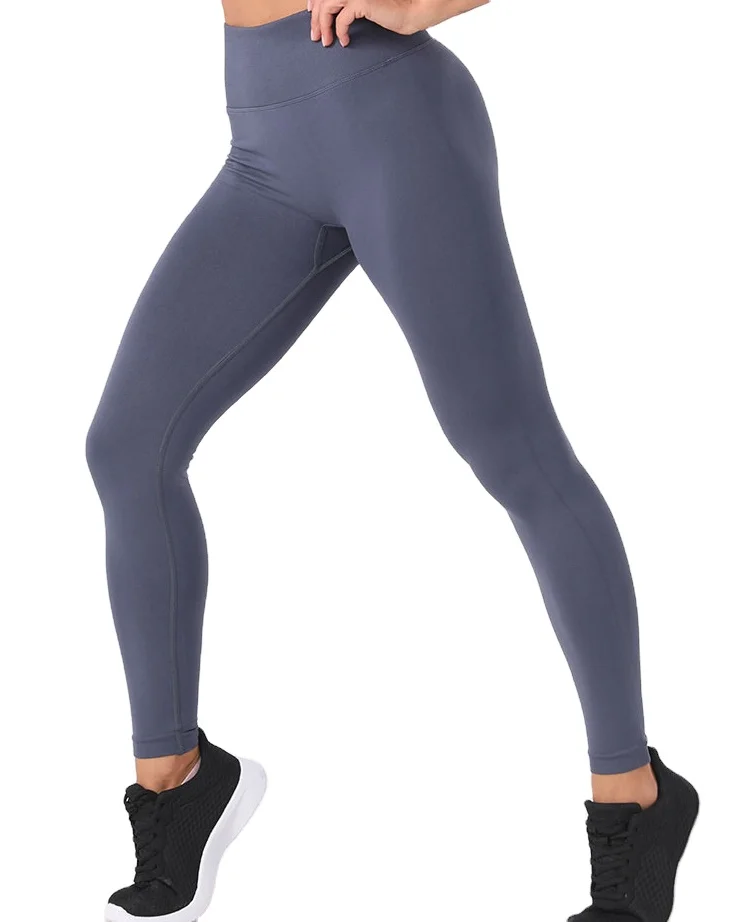 

squatproof fitness and yoga wear seamless high waist dark grey fitness sports yoga suits for woman gym wear woman yoga pants