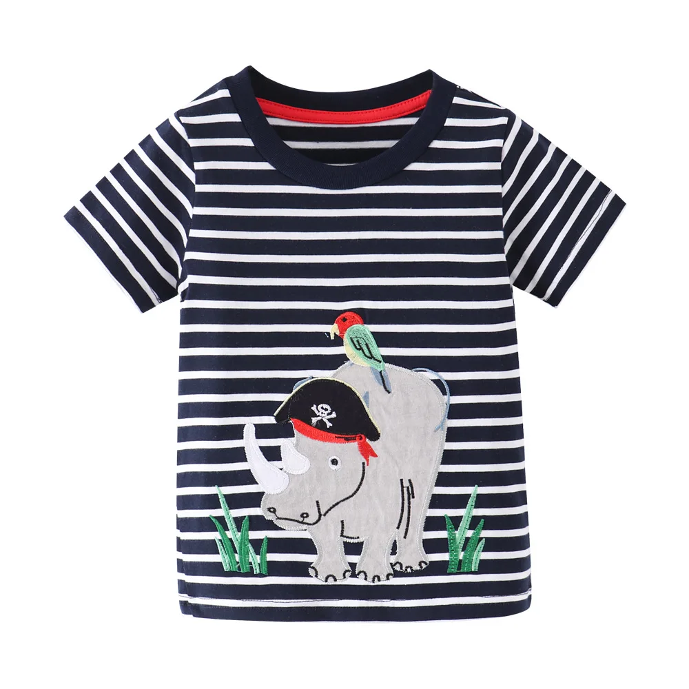 

Children's Summer Tees Cartoon Print Boys Girls Cotton Clothing Fashion Kids T shirts