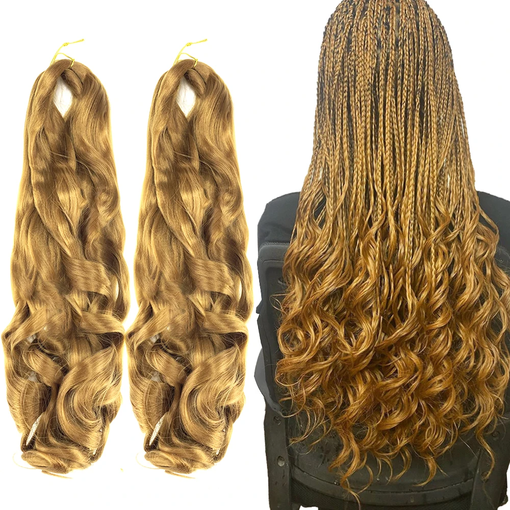 

Synthetic Loose Body Wave Crochet Braids Hair Comfy 22 inch 150g Synthetic Ombre Silky Spiral Curl Wavy Braiding Hair Extension, Per color and 2 color more than 15 colors available