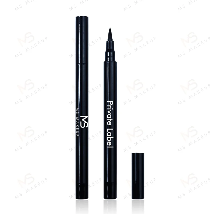 Wholesale High Quality Long Lasting Waterproof Smooth Liquid Matte Eye Liner Private Label Logo Single Color Black Eyeliner